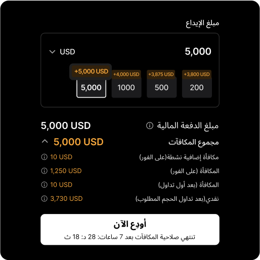 1. الإيداع الأول